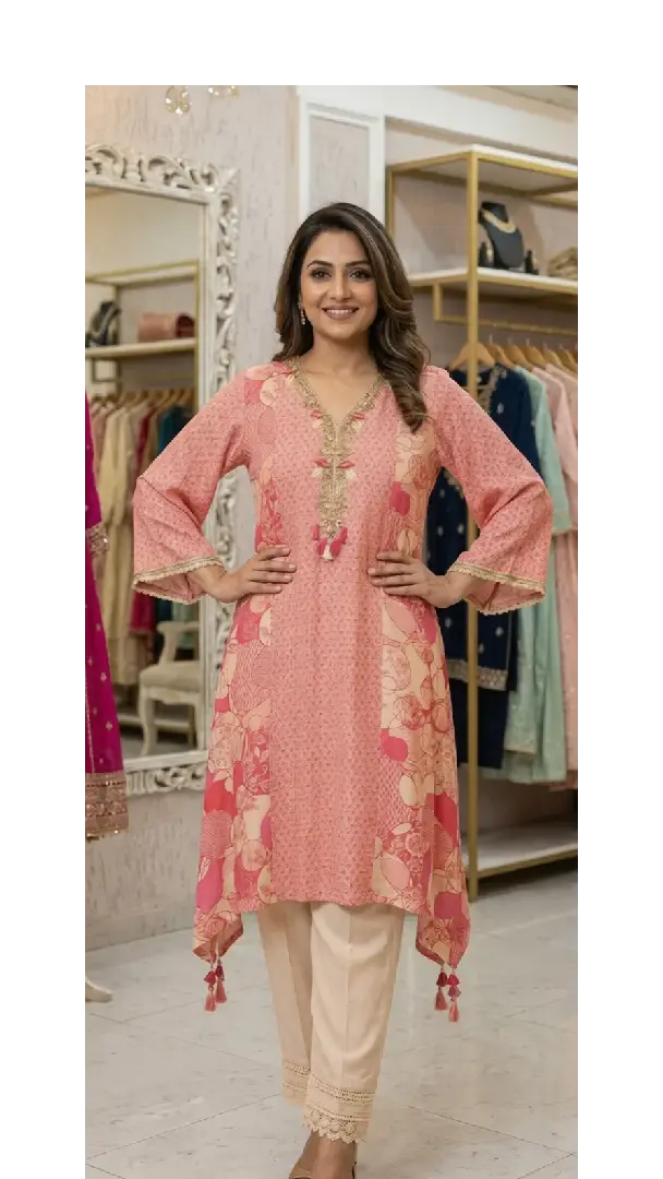 Printed Kurta Pant Set